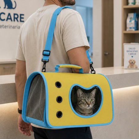 Transportadora para Mascotas con Ventana Panorámica