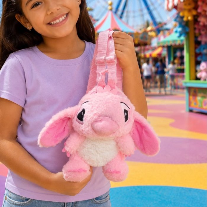 Mochila de Peluche Infantil con Diseño de Personajes del Momento