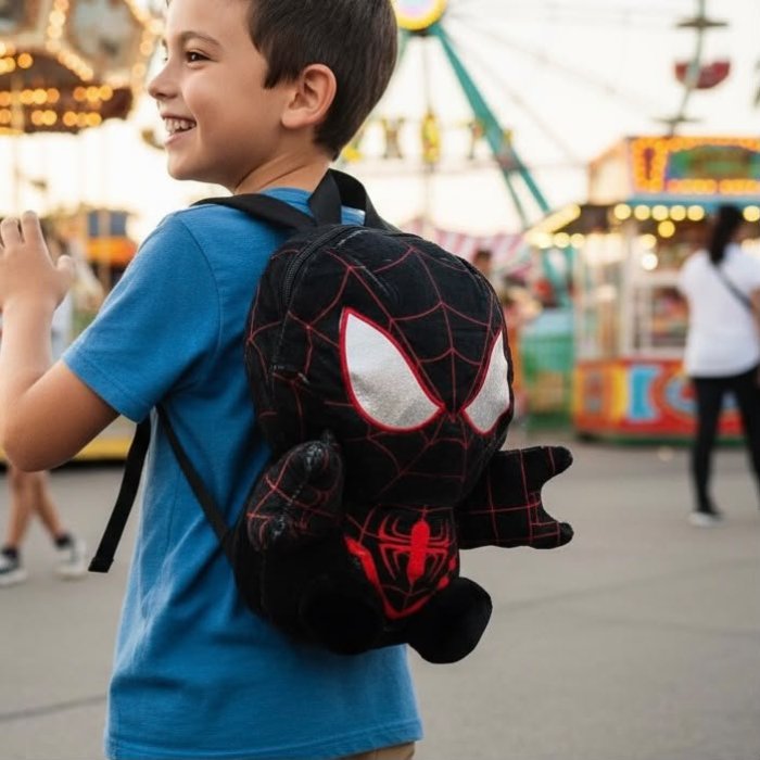 Mochila de Peluche Infantil con Diseño de Personajes del Momento