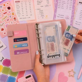 Agenda Financiera A6 con Sistema de Sobres y 6 Argollas