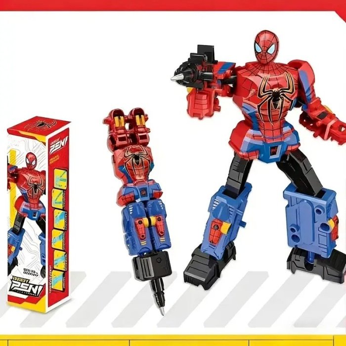 Bolígrafo Transformer de Superhéroes que se Transforma en Figura
