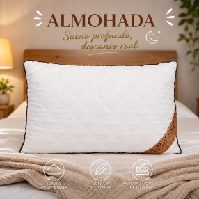 Almohada Premium Acolchada para Descanso