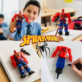 Bolígrafo Transformer de Superhéroes que se Transforma en Figura