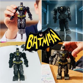 Bolígrafo Transformer de Superhéroes que se Transforma en Figura