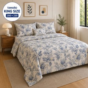 Juego de Sábanas king size 4 Piezas con Fundas para Almohada