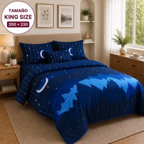Juego de Sábanas king size 4 Piezas con Fundas para Almohada