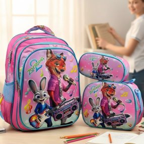 Set Escolar para Primaria con Personajes del Momento y Lonchera Térmic