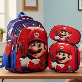 Set Escolar para Primaria con Personajes del Momento y Lonchera Térmic