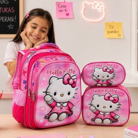 Set Escolar para Primaria con Personajes del Momento y Lonchera Térmic