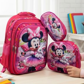 Set Escolar para Primaria con Personajes del Momento y Lonchera Térmic