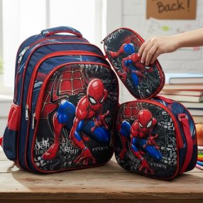 Set Escolar para Primaria con Personajes del Momento y Lonchera Térmic