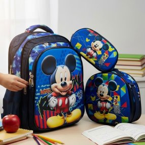 Set Escolar para Primaria con Personajes del Momento y Lonchera Térmic