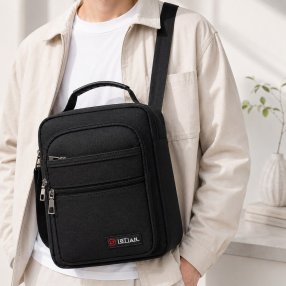 Crossbody para Caballero Multi Compartimentos con Asa