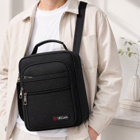 Crossbody para Caballero Multi Compartimentos con Asa