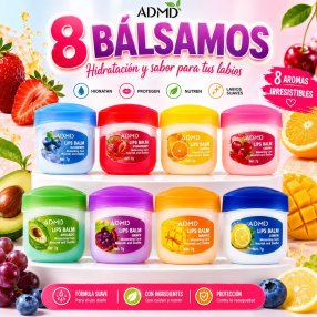 Set de bálsamos labiales frutales | Hidratación diaria