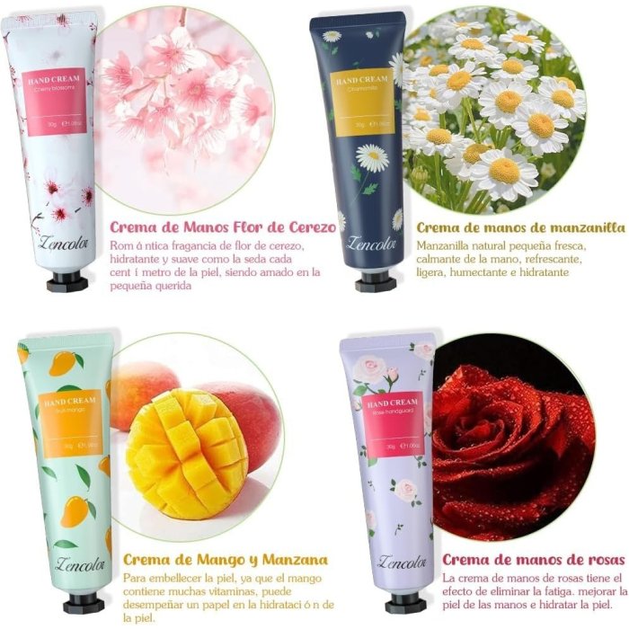 Set de 10 Cremas de Manos Hidratantes 30 g