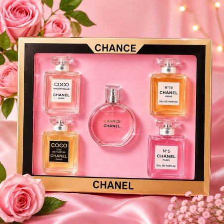 Set de 5 Mini Fragancias para Mujer – Presentación de Regalo