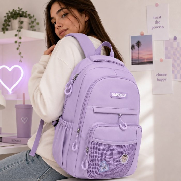 Mochila Juvenil Casual de Gran Capacidad 45 cm
