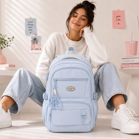 Mochila Juvenil Casual de Gran Capacidad 45 cm