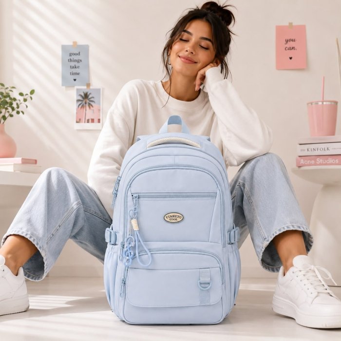 Mochila Juvenil Casual de Gran Capacidad 45 cm