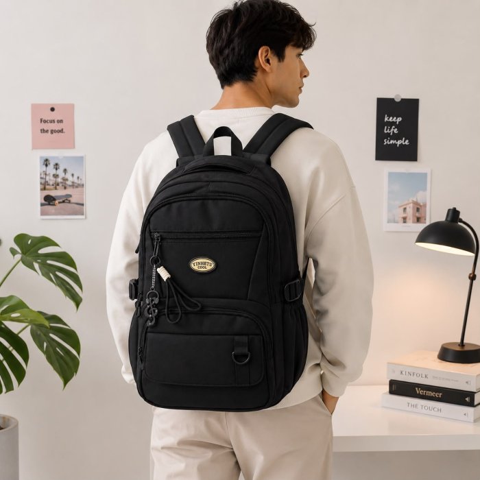 Mochila Juvenil Casual de Gran Capacidad 45 cm