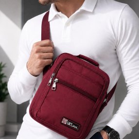 Crossbody para Caballero Multi Compartimentos con Asa