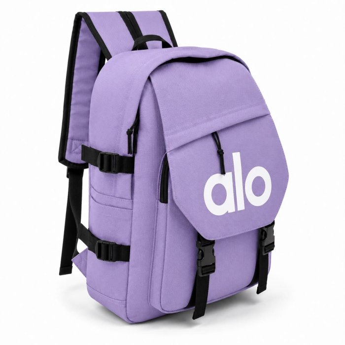 Mochila Juvenil Casual con Broches y Gran Capacidad
