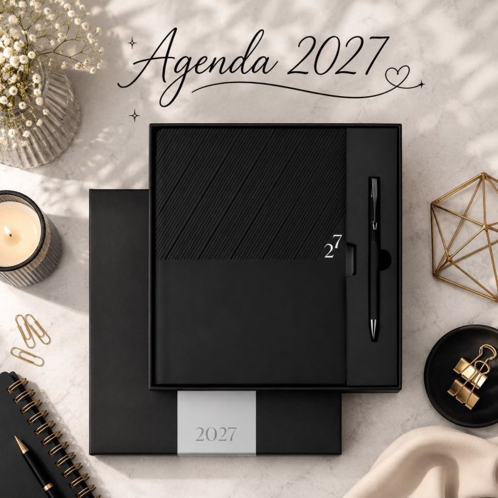 Agenda 2027 Ejecutiva con Bolígrafo y Estuche