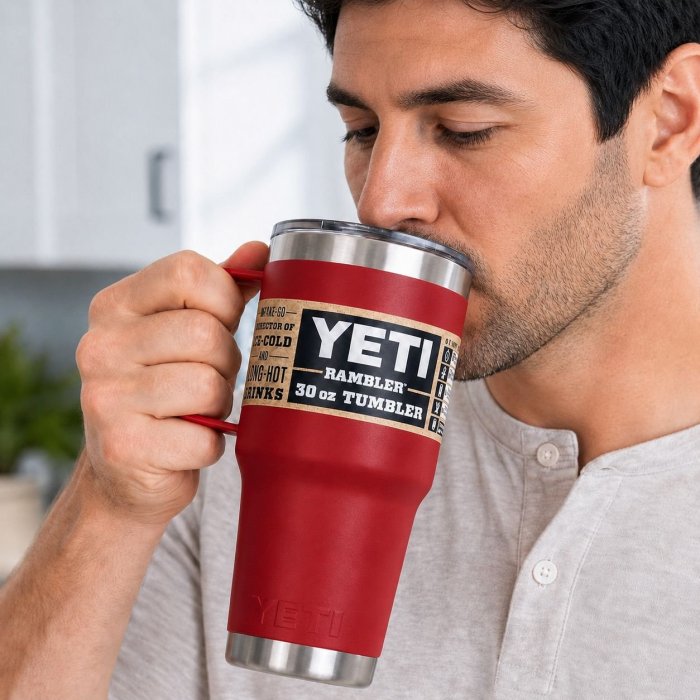 Termo YETI Rambler 30 oz con Asa – 887 ml