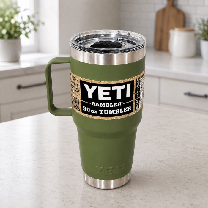 Termo YETI Rambler 30 oz con Asa – 887 ml