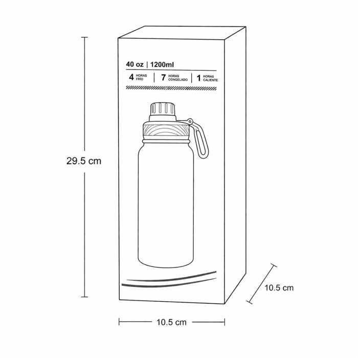 Termo Deportivo 40 oz con Asa | 1,200 ml