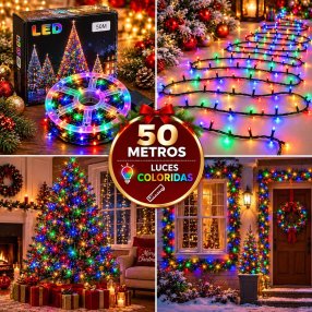 Serie Navideña Multicolor de 50 Metros