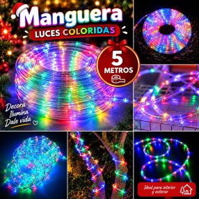 Manguera LED Multicolor de 5 Metros para Decoración