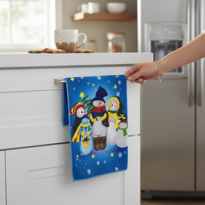Media Docena Toallas Navideñas 40x60 cm – 6 Piezas Surtidas