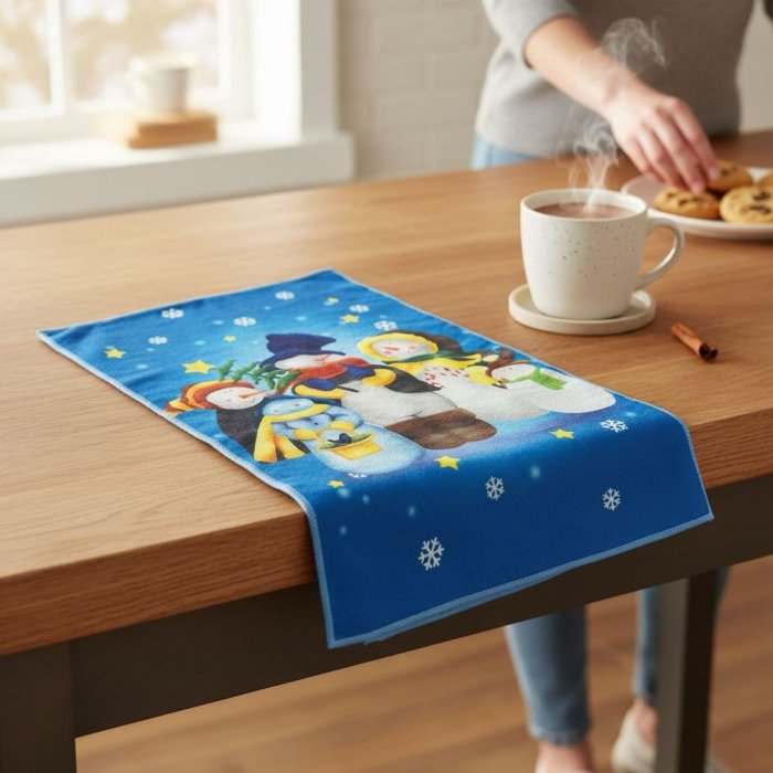 Media Docena Toallas Navideñas 40x60 cm – 6 Piezas Surtidas