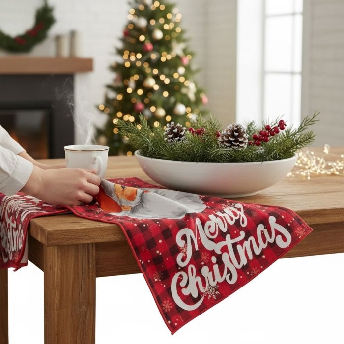 Media Docena Toallas Navideñas 40x60 cm – 6 Piezas Surtidas