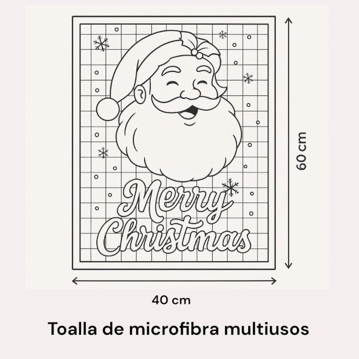 Media Docena Toallas Navideñas 40x60 cm – 6 Piezas Surtidas