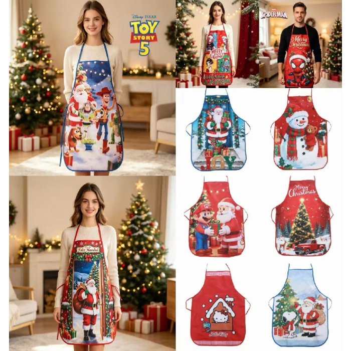 Mandil Navideño Decorativo – Diseños Surtidos