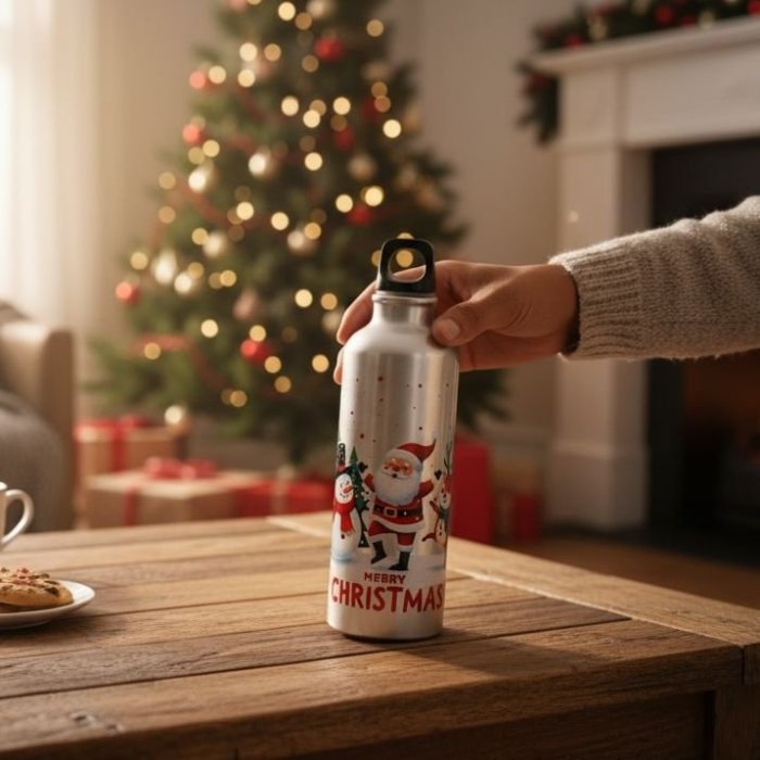 Termo Acero Inoxicable Navideño 500 ml