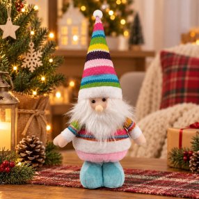 Muñecos navideños decorativos 🦌🎅☃️ en tela acolchada con detalles t