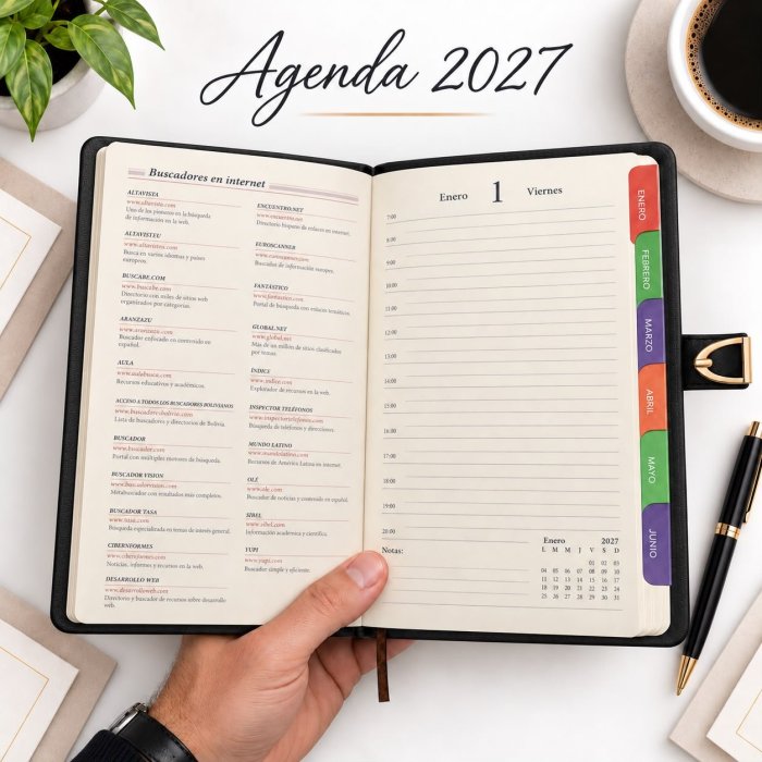 Agenda 2027 en Español con Broche Magnético