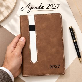 Agenda 2027 en Español con Porta Bolígrafo Integrado