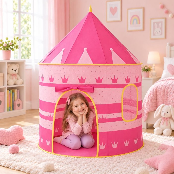 Casita de Campaña Infantil Tipo Castillo 105x135 cm