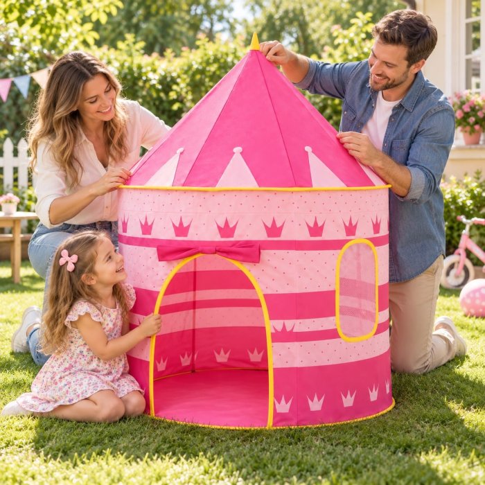 Casita de Campaña Infantil Tipo Castillo 105x135 cm