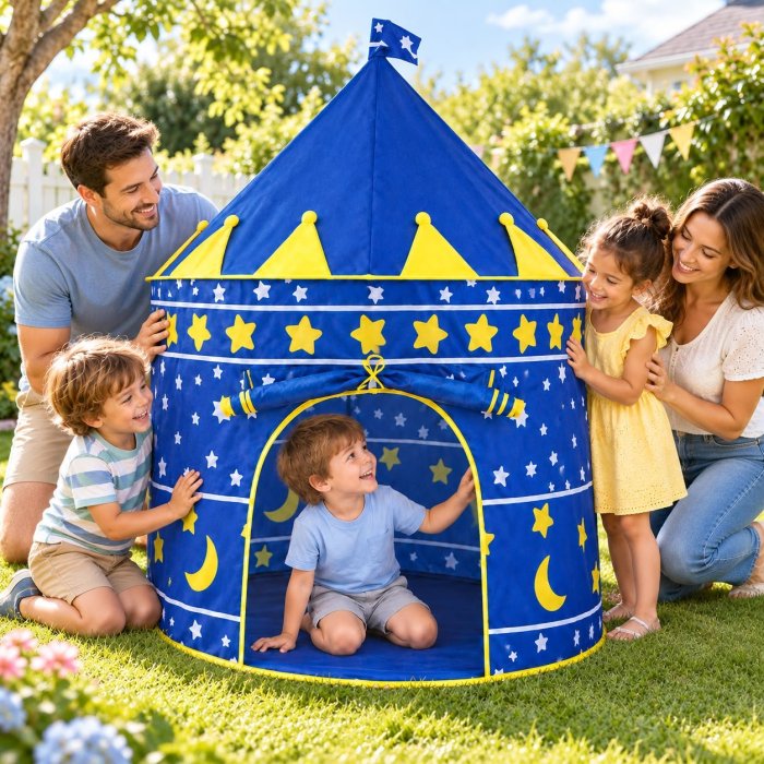 Casita de Campaña Infantil Tipo Castillo 105x135 cm