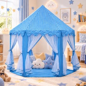 Casita de Princesas Infantil 1.40x1.40 m | Casa de Juegos
