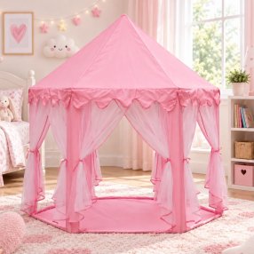 Casita de Princesas Infantil 1.40x1.40 m | Casa de Juegos