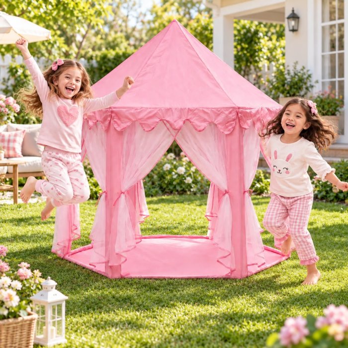 Casita de Princesas Infantil 1.40x1.40 m | Casa de Juegos