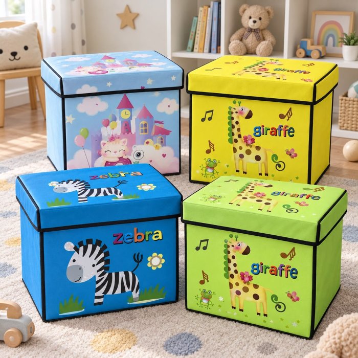 Caja Infantil Organizadora con Diseño – Color Surtido