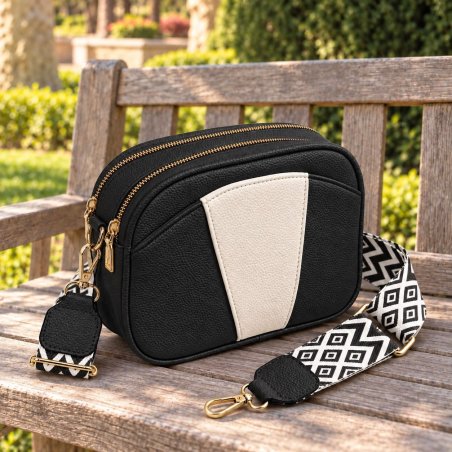 Crossbody para Dama con Correa Ancha 23x7x17 cm